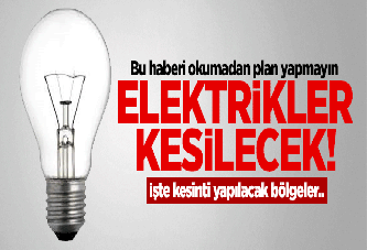 SEDAŞ planlı elektrik kesintisi