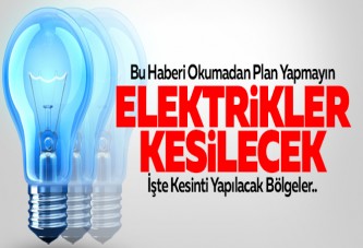 SEDAŞ PLANLI ELEKTRİK KESİNTİSİ İLANI