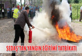 SEDAŞ’tan yangın eğitimi tatbikatı