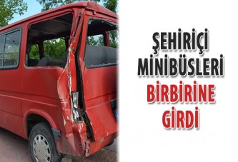 Şehiriçi minibüsleri birbirine girdi: 6 yaralı