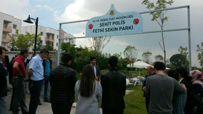 Şehit Polis Fethi Sekin parkı açıldı