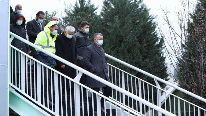 Seka Park’taki ilk üst geçit hizmete girdi