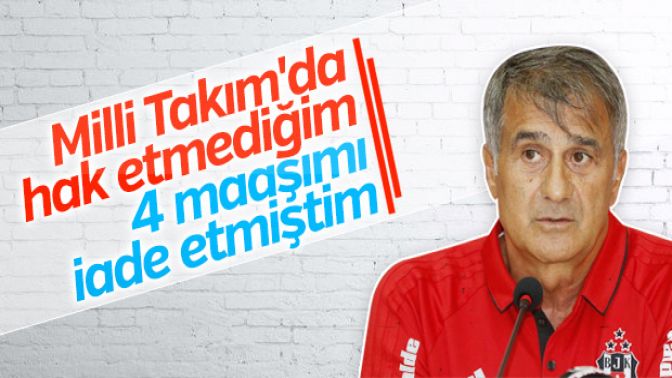 Şenol Güneş Milli Takım sürecini anlattı