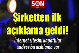 Şirketten ilk açıklama geldi!