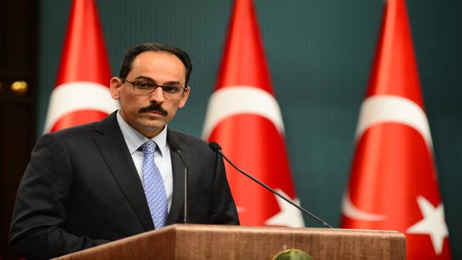 Sözcü İbrahim Kalın basın toplantısı düzenledi