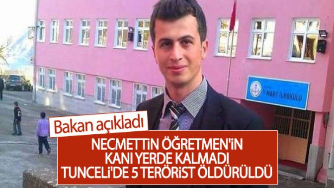 Süleyman Soylu: Necmettin Öğretmenin kanı yerde kalmadı