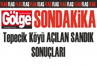 Tepecik Köyü'de alınan sondakika seçim sonuçları