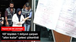 107 Kişiden 1 Milyonluk Vurgun Yapan "Altın Kızlar" Çetesi Çökertildi