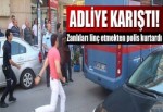 Adliye çıkışı arbede