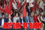 AKP’DEN ‘41’ ROZET