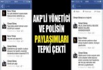 AKP’li yönetici ve polisin 'gezi' paylaşımları tepki çekti