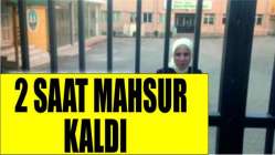 Bahçede unutuldu, 2 saat mahsur kaldı