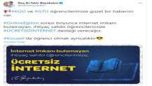 Başkan Büyükakın’dan üniversite öğrencilerine de ücretsiz internet