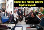 Başkan’dan Kandıra esnafına teşekkür ziyareti