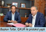 Başkan Toltar, İŞKUR ile protokol yaptı