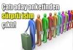 Çatı aday anketinden sürpriz çıktı!