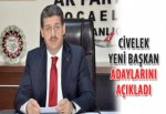 Civelek yeni başkan adaylarını açıkladı