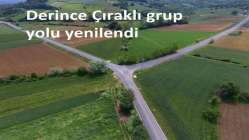 Derince Çıraklı grup yolu yenilendi