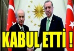 ERDOĞAN BAHÇELİYİ KABUL ETTİ