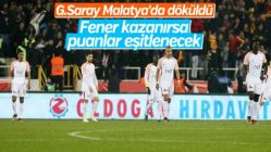 Galatasaray Malatya'da kaybetti