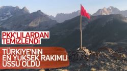 Hakkari'de Mehmetçik 3 bin 500 rakıma üs kurdu