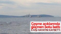 İzmir'de göçmenleri taşıyan bot battı: 6 ölü