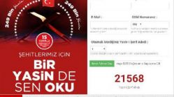 İzmit'te '249 şehit için 249 bin Yasin' etkinliği