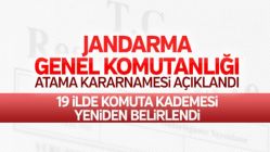 Jandarma terfi kararnamesi açıklandı