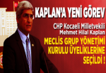 Kaplan, CHP Meclis Grup Yöneticisi oldu