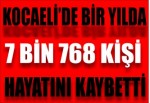 Kocaeli’de bir yılda 7 bin 768 kişi hayatını kaybetti