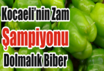 Kocaeli’nin zam şampiyonu dolmalık biber