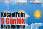 Kocaeli'nin 5 Günlük Hava Durumu