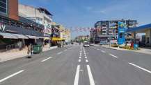 Körfez Mevlana Caddesi’nde yol çizgileri de tamam