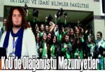 KOÜ’de olağanüstü mezuniyetler