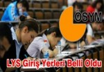 LYS sınav giriş yerleri açıklandı