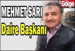 Mehmet Sarı Daire Başkanı oldu