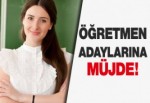 Öğretmen adaylarına müjde