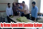 Oy Verme İşlemi Bitti. Sandıklar Açılıyor