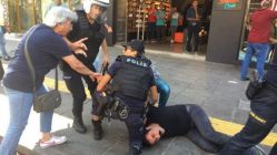 Özakça ve Gülmen protestosuna polis müdahalesi