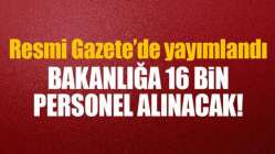 Sağlık Bakanlığı 16 bin personel alıyor