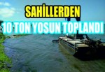 Sahillerden 10 ton yosun toplandı