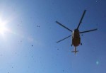 Samsun'da helikopter halk pazarını birbirine kattı