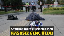 Savrulan motosiklette kasksız genç kız hayatını kaybetti