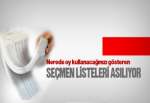 Seçmen listeleri asılıyor