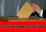 Seçmen Ve Sandık Sayısı Belli Oldu