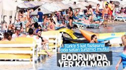 Tatilciler Bodrum plajlarına akın etti