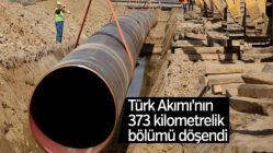 Türk Akımı'nın 373 kilometrelik bölümü tamamlandı