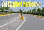 Yol çizgileri yenileniyor