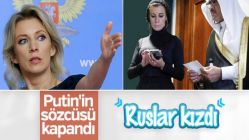 Zaharova başını örttü, Ruslar şov yapma dedi