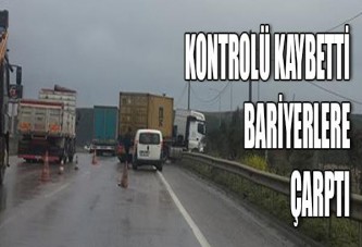 TIR kontrolünü kaybetti